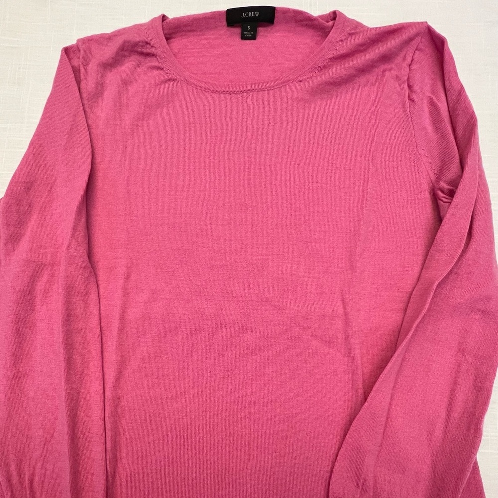 J. Crew Pink Women's Merino Wool Sweater--Size S